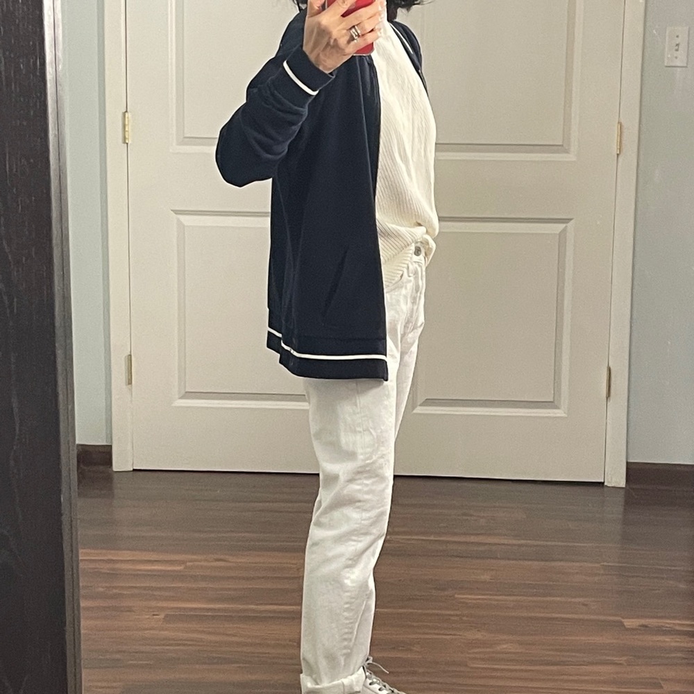 Converse Vintage Navy Stadium Sweatshirt Jacket L - Picture 5 of 9